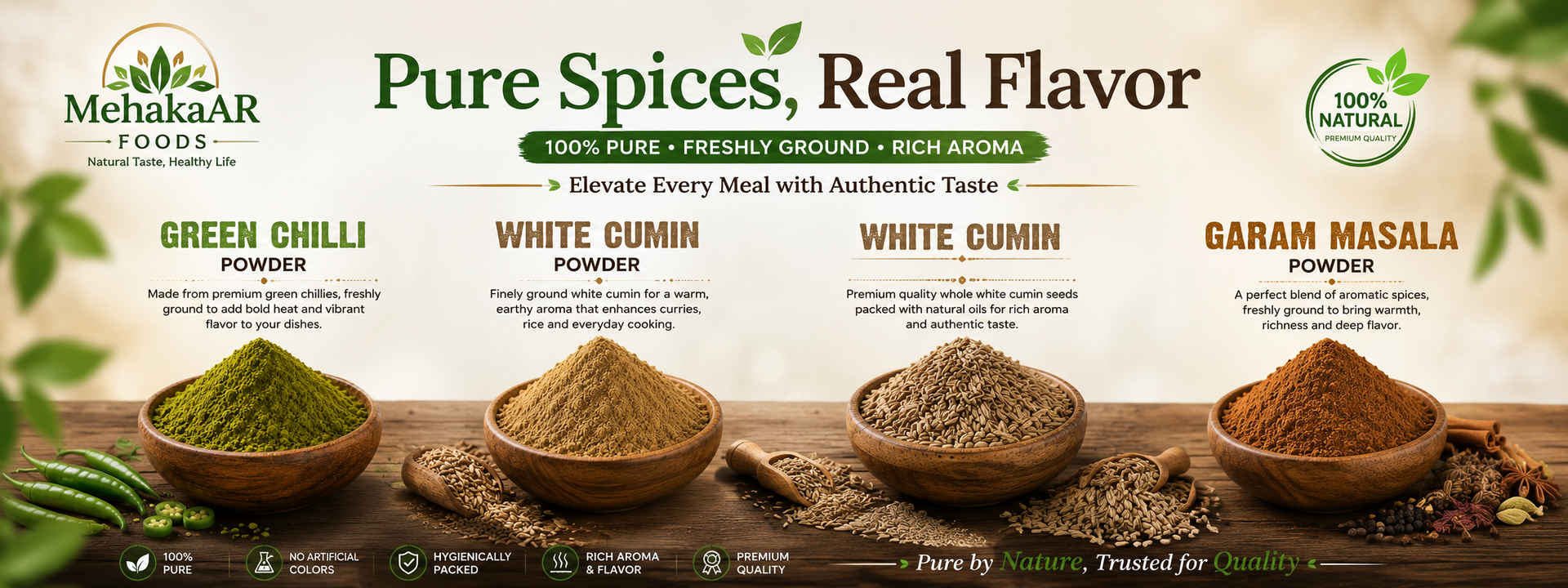 Premium Organic Spices